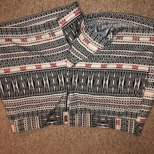 Aztec Print Shorts